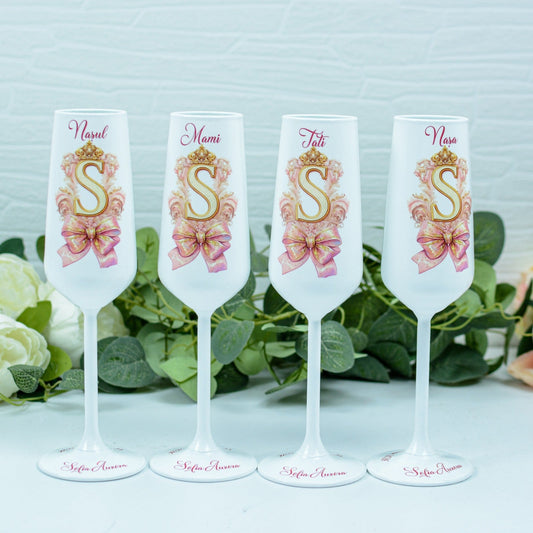 Pahare personalizate botez Fundiță RoHandWork