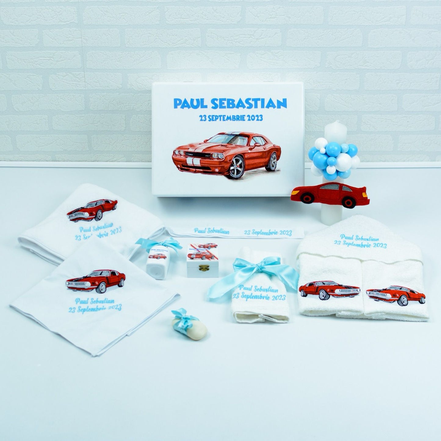 Christening kit set Racing car