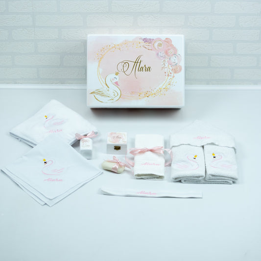 Set trusou botez Lebada Delicata - RoHandWork