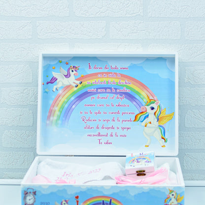 Merry Unicorn christening kit set