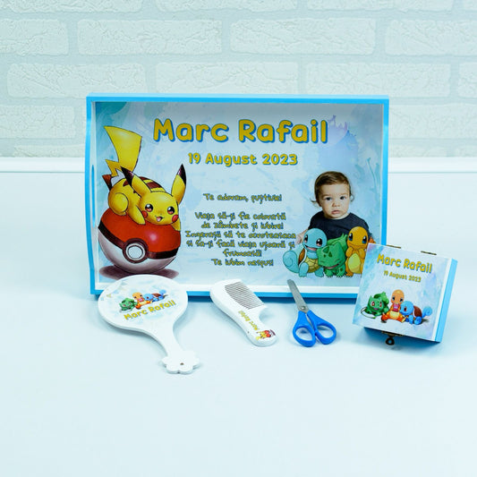 Set mot Pokemon baietel- set tava pentru taiere mot - RoHandWork