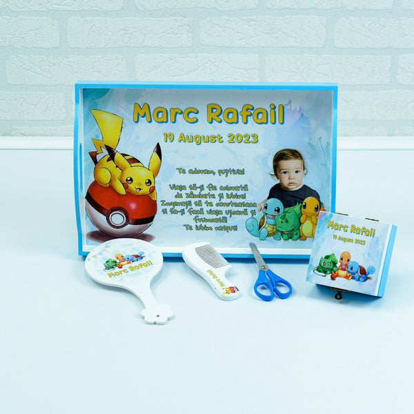 Set mot Pokemon baietel- set tava pentru taiere mot - RoHandWork