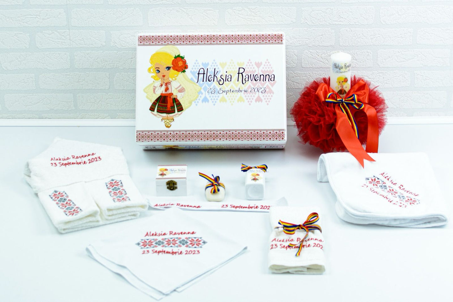 Set trusou botez Traditional Romanesc Fetita