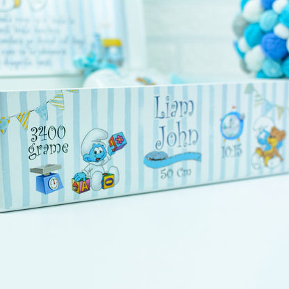 Baby Smurf christening kit set