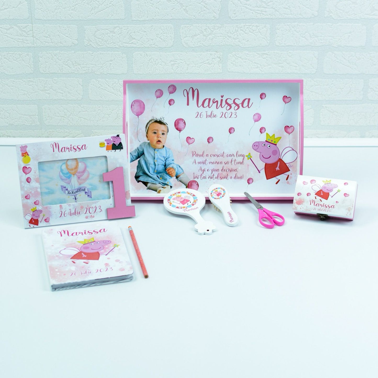 Set mot Peppa Pig- set tava pentru taiere mot