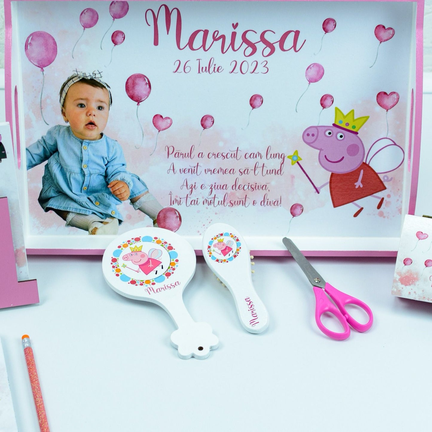 Set mot Peppa Pig- set tava pentru taiere mot