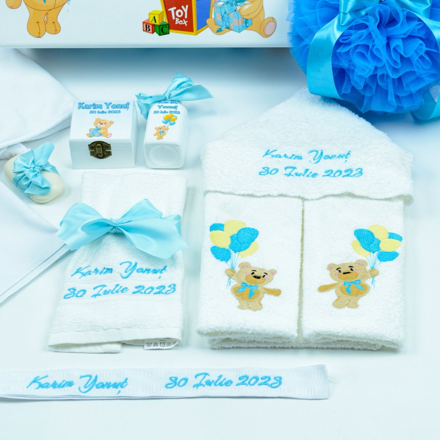 Ursulet christening kit set with Balloons