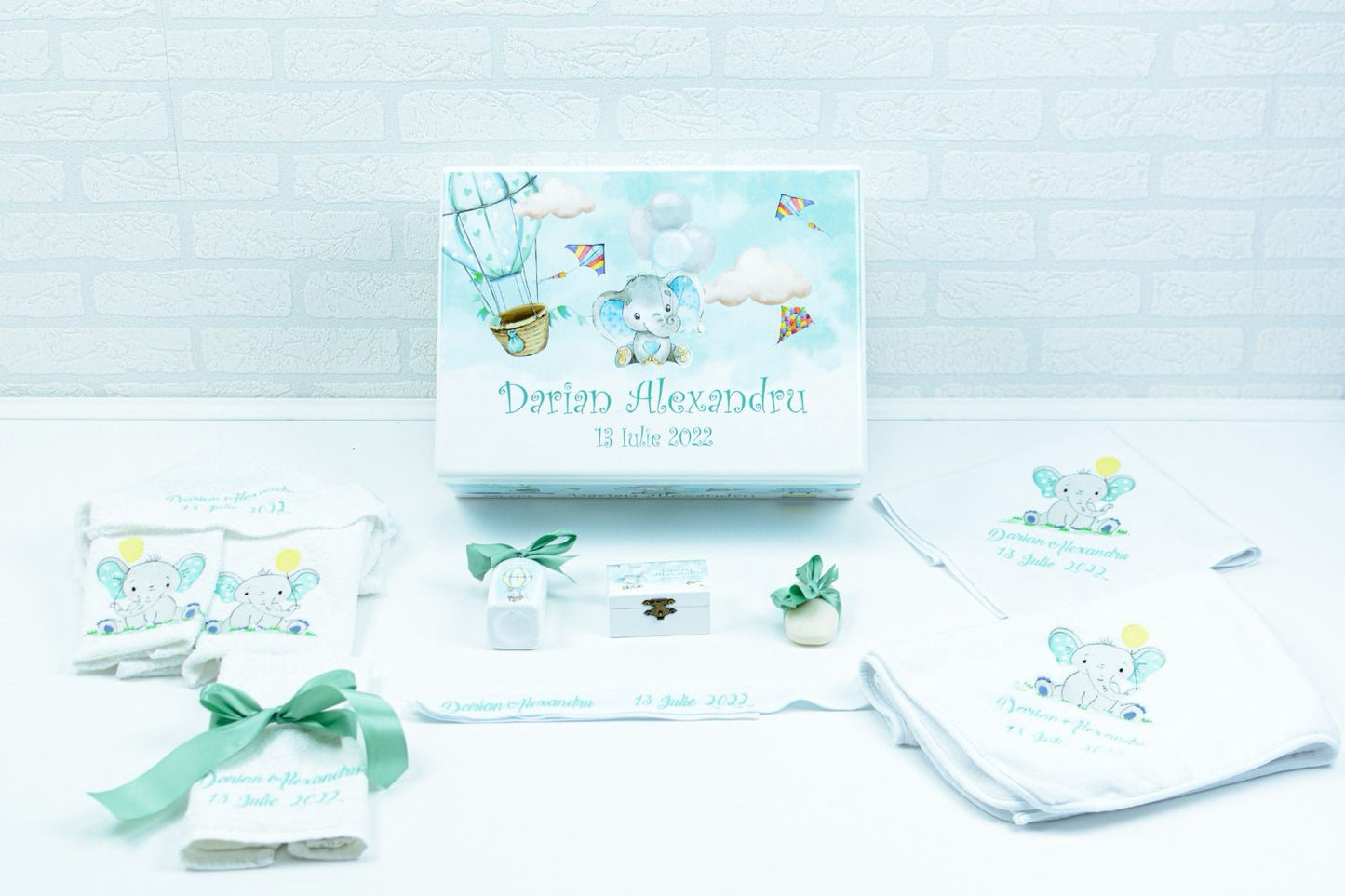 Elefantel christening kit set