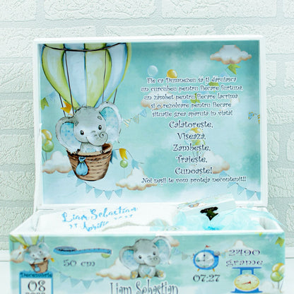 Elephant baptism kit set in Balloons