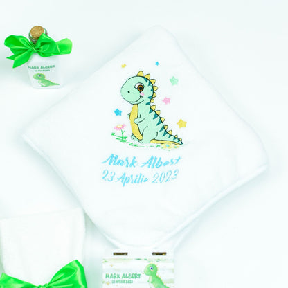 Cute Dinosaur christening kit set