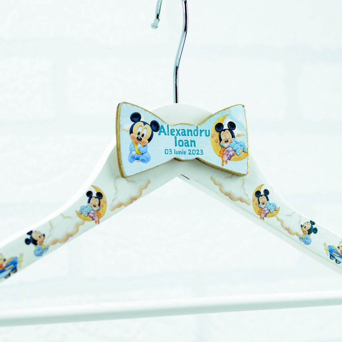 Umeras copil botez personalizat Baby Mickey - RoHandWork