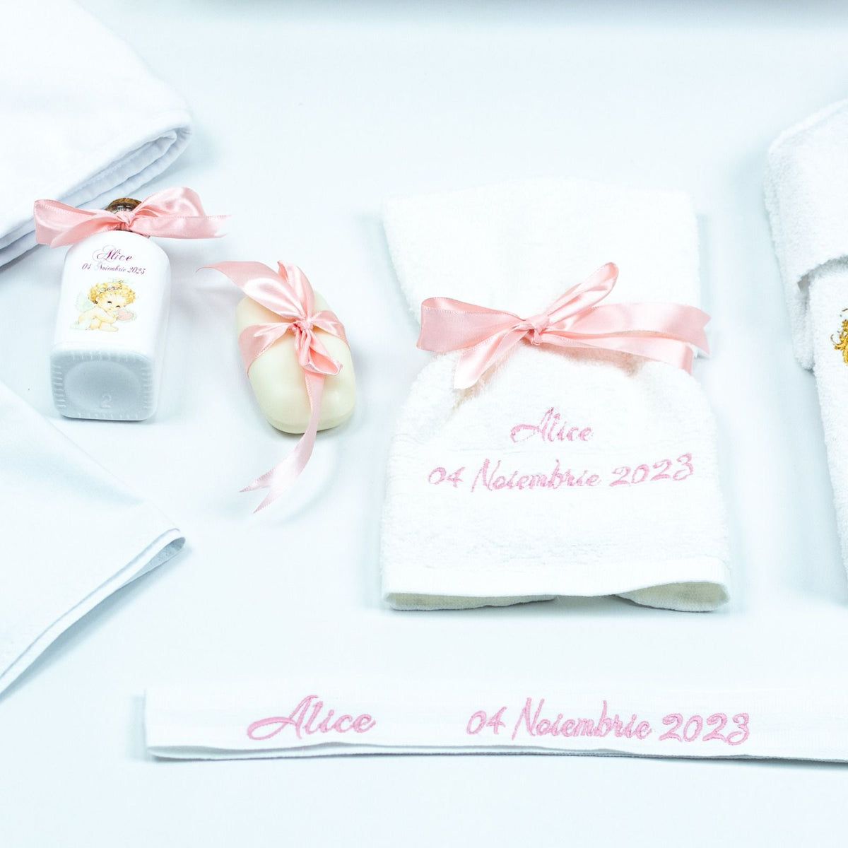 Set trusou botez Fetita Roz - RoHandWork