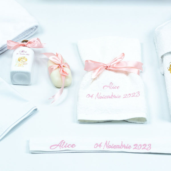 Set trusou botez Fetita Roz - RoHandWork