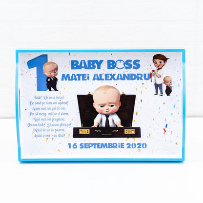 Set mot Baby Boss confetti RoHandWork