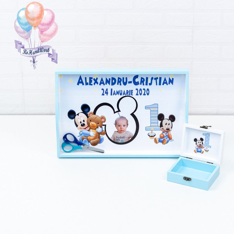 Set mot Baby Mickey Mouse bear- set tava pentru taiere mot RoHandWork