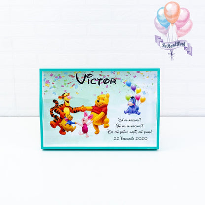 Set mot Winnie the Pooh confetti-set tava pentru taiere mot RoHandWork