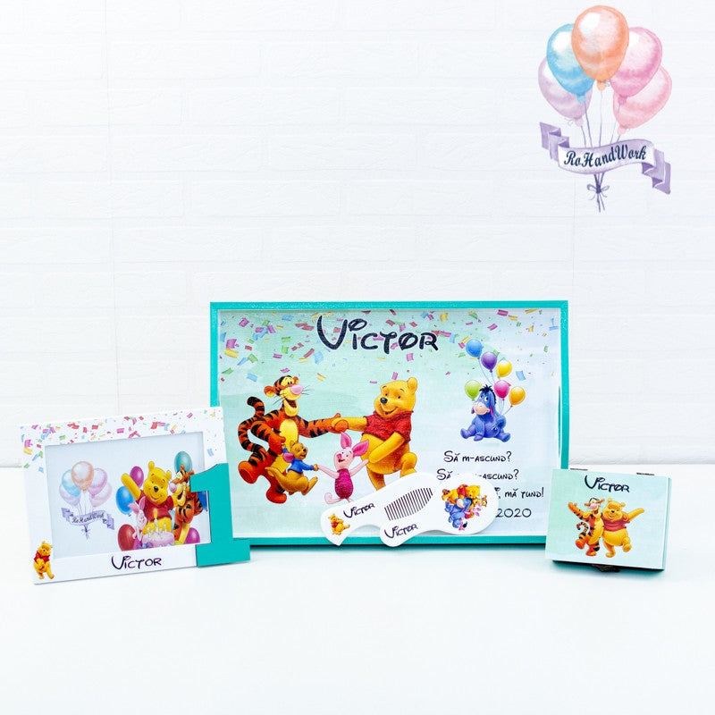 Set mot Winnie the Pooh confetti-set tava pentru taiere mot RoHandWork