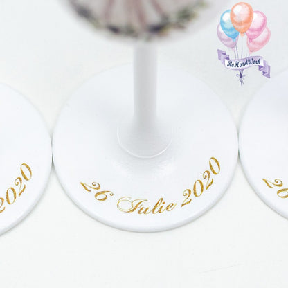 Eucalyptus Wedding glasses set 3