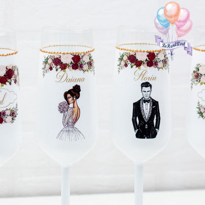 Set of glasses Wedding 5