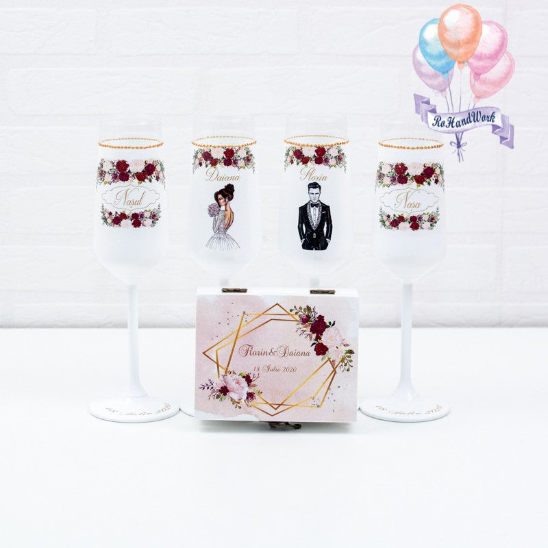 Set of glasses Wedding 5