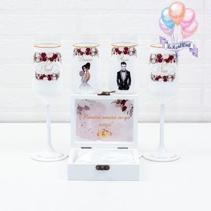 Set of glasses Wedding 5