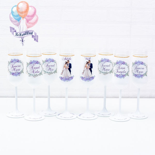 Set 8 pahare All Family wedding