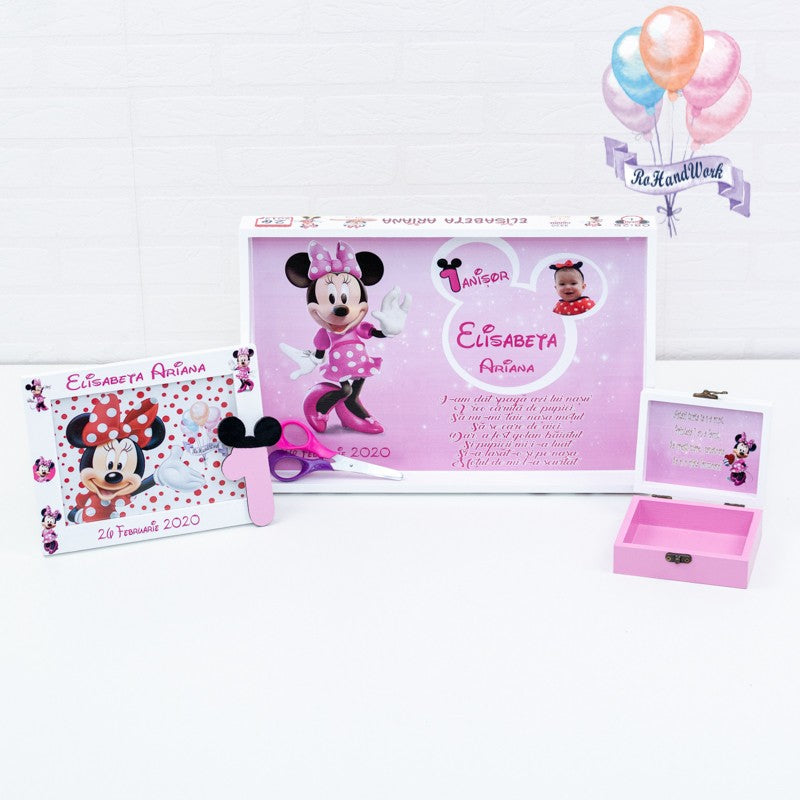 Set pentru turta Minnie mouse2-set tava pentru taiere mot - RoHandWork