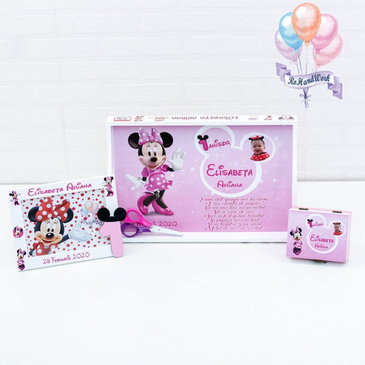 Set mot personalizat cu tema Minnie mouse 