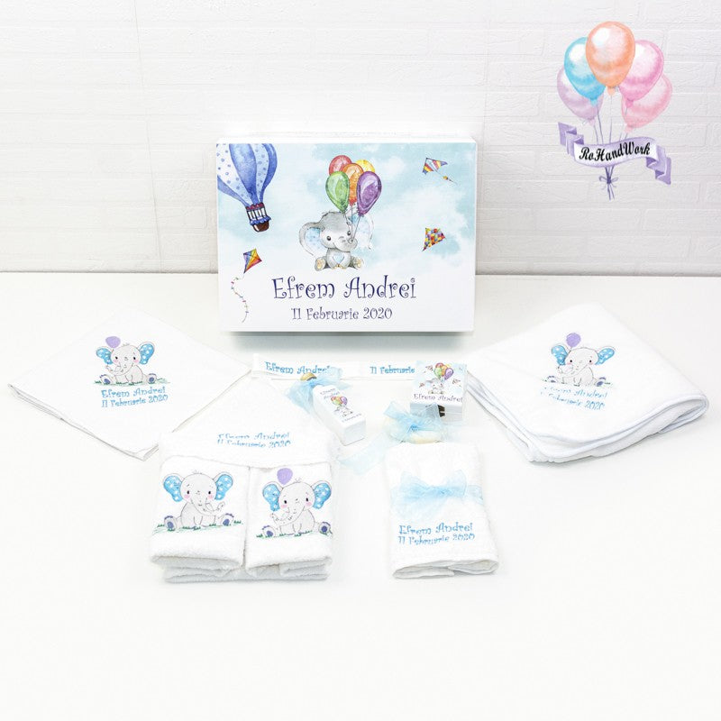 Set trusou botez Elefantel cu baloane
