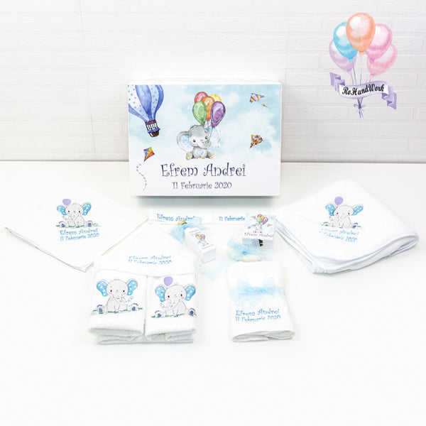 Set trusou botez Elefantel cu baloane
