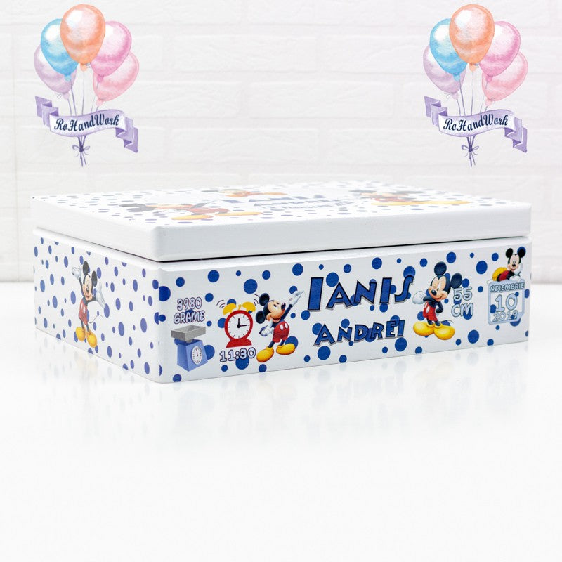 Mickey Mouse polka dot pencil case set